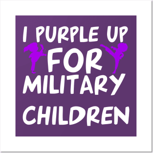 I Purple Up For Military Children Posters and Art